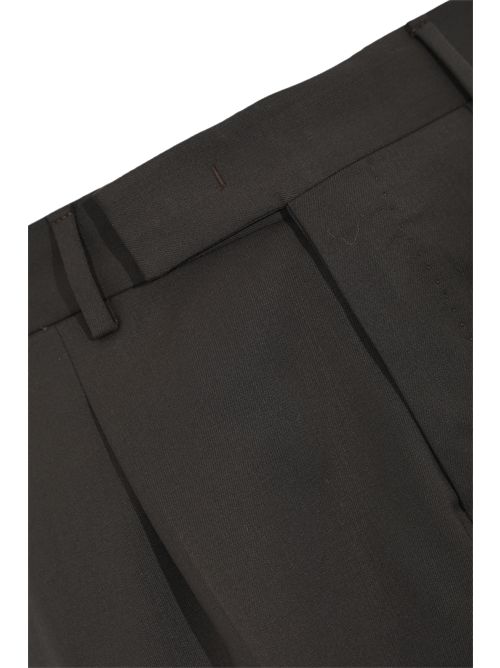 Pantalone in misto lana con pinces Testa di moro PT TORINO | RFZAZ40FWD MA370190